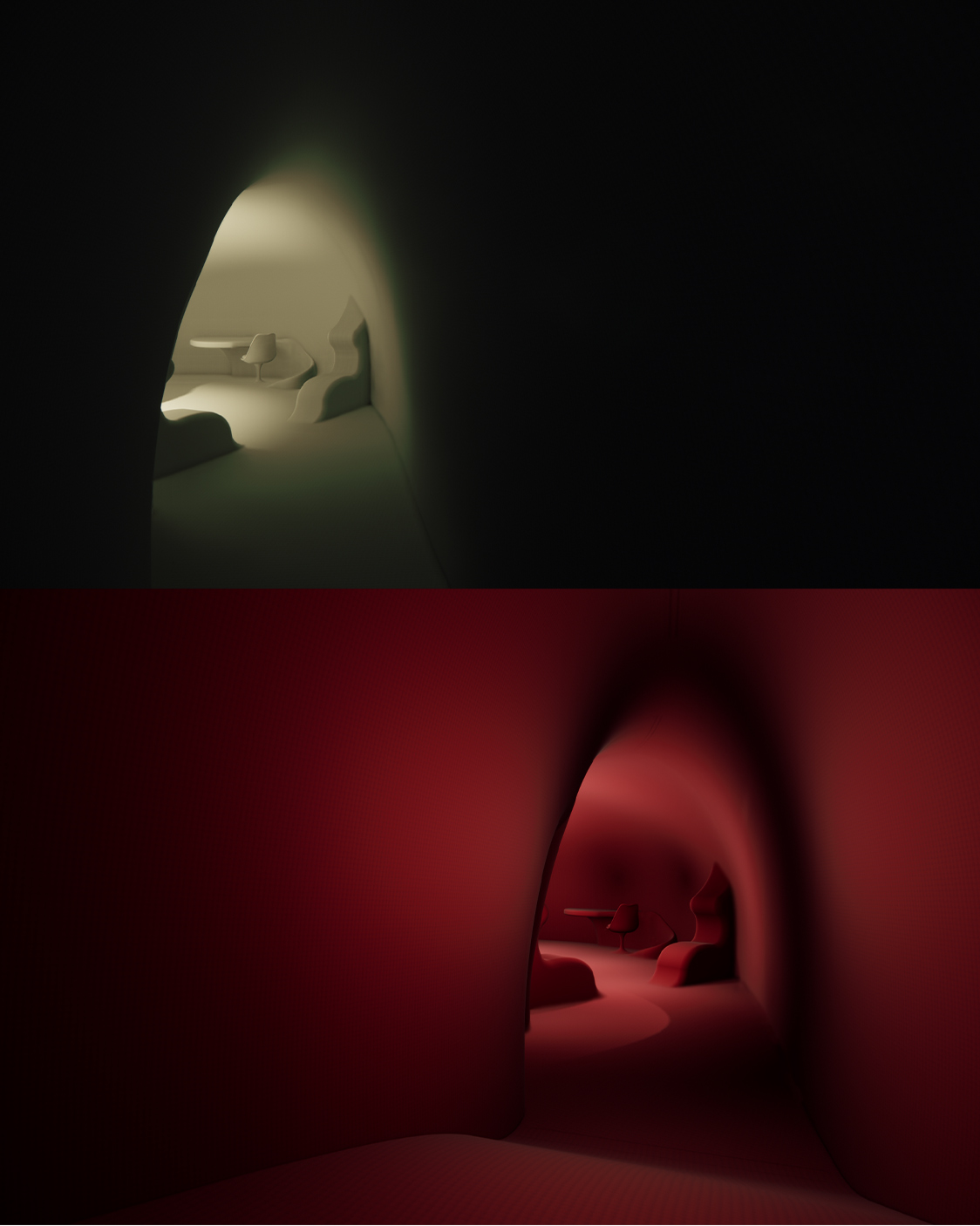 Vista immersiva dello spazio del progetto Gineceo 2.0