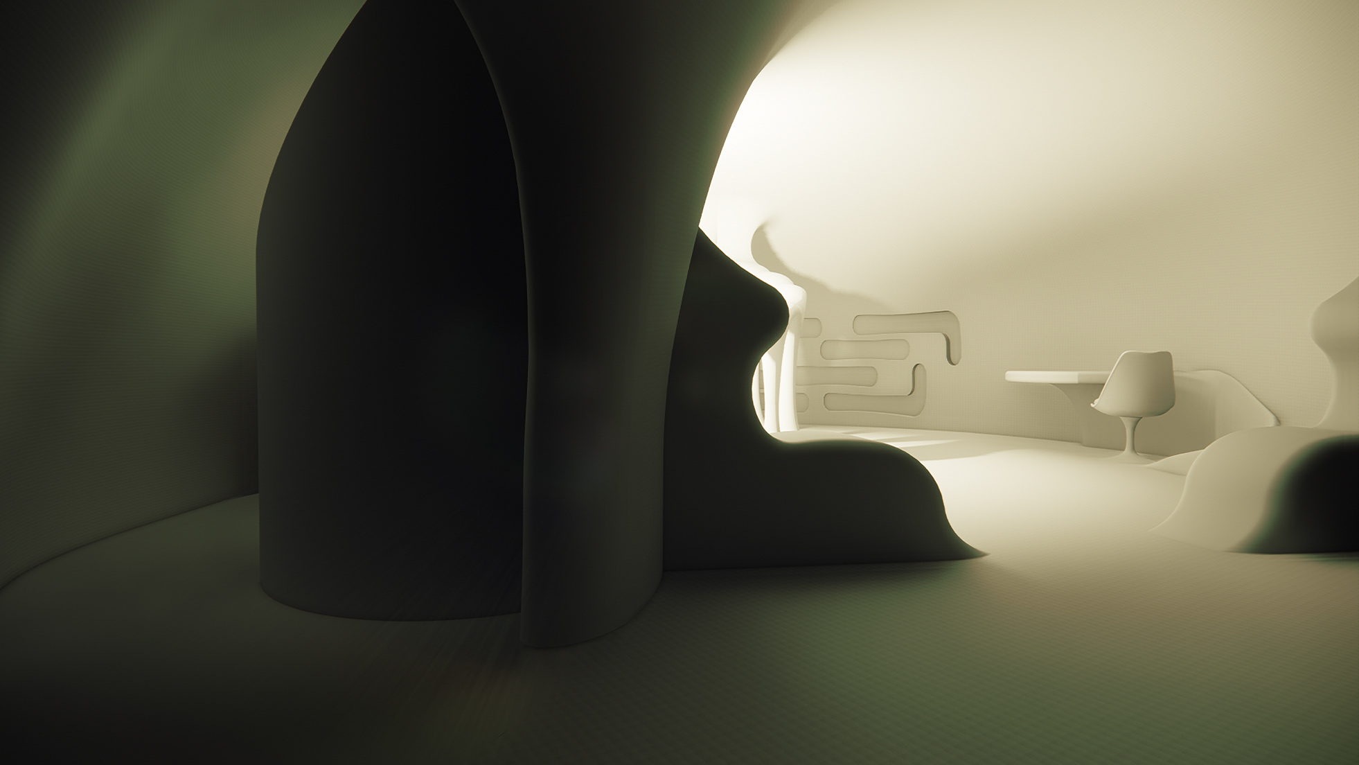 Ambiente interno organico del progetto Gineceo 2.0