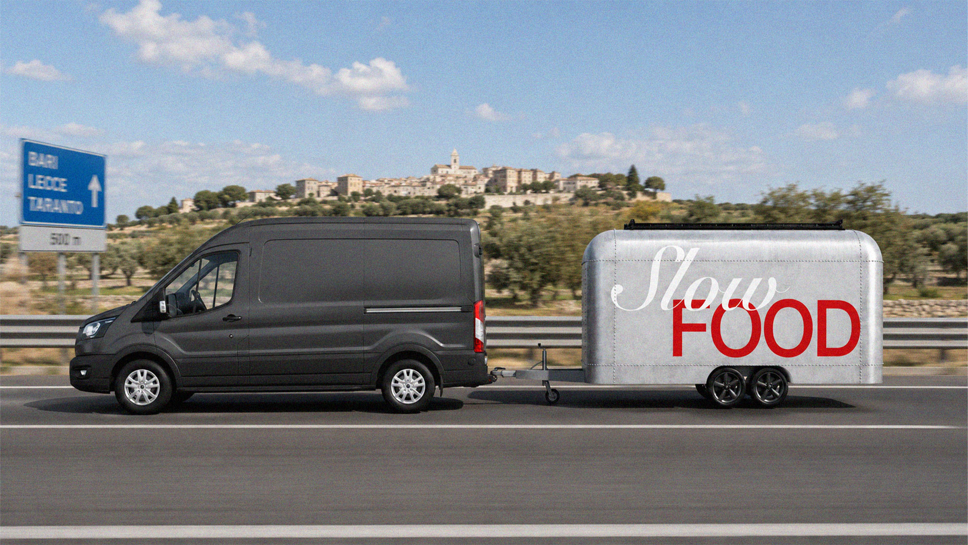 Dettaglio del progetto Slow Food con ingredienti stagionali e filiera corta