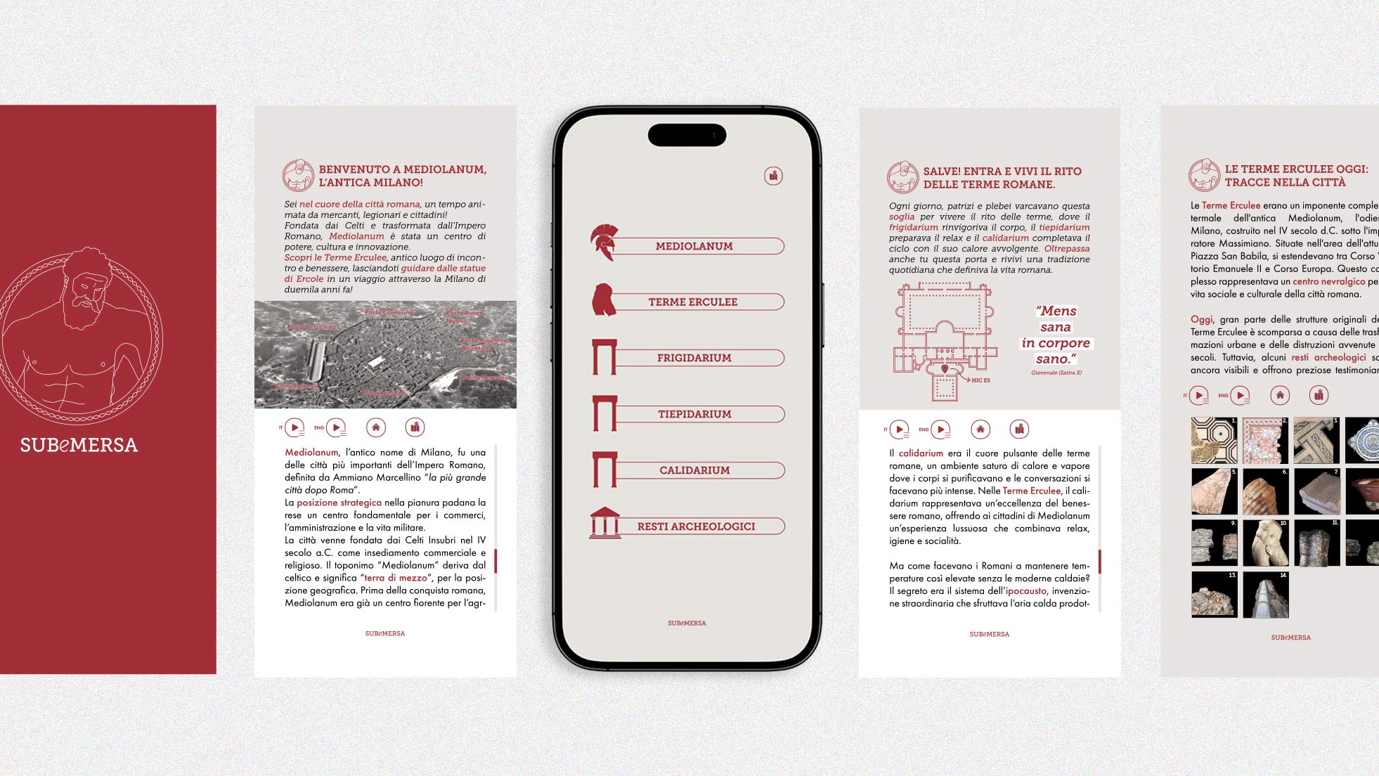 Applicazioni digitali e interfacce del progetto Subemersa